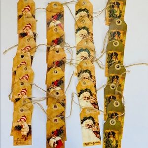 Vintage Christmas gift tags